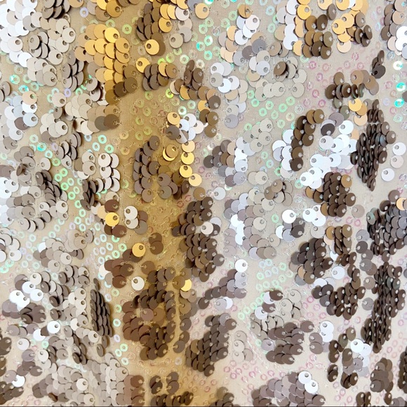 Dress The Population Bodycon Sequin Low Back Mini Dress Size Small - Picture 6 of 13